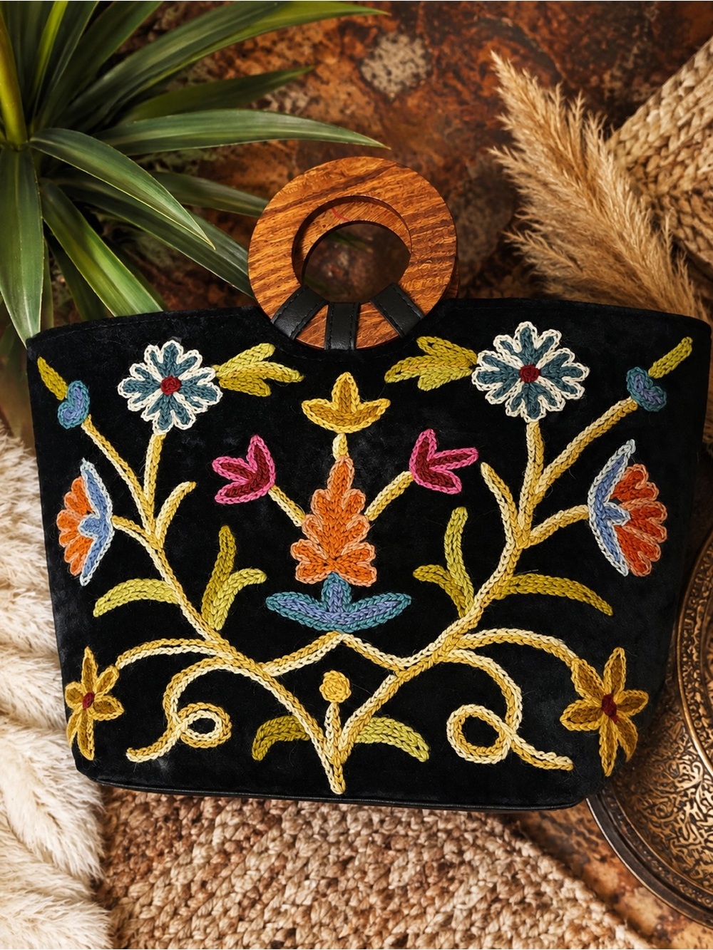 Boho Chic Embroidered Purse